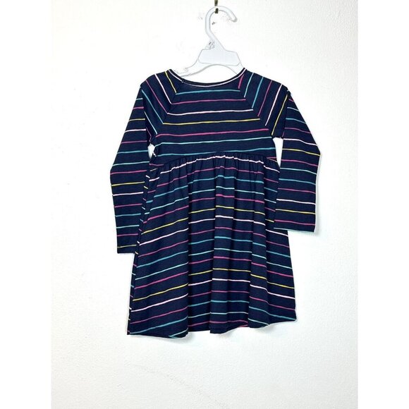 NWT Jumping Beans Disney Minnie Mouse Dress Girls Navy 2T Stripe LS Raglan Blue - Picture 5 of 8